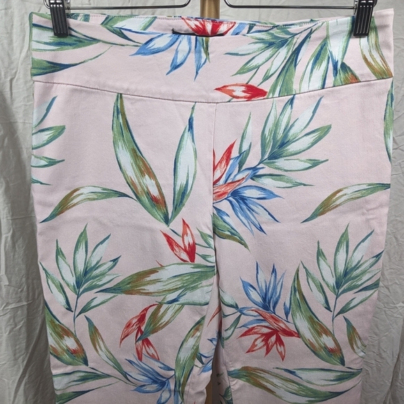 Zac & Rachel Floral Pull-On Millennium Ankle Pant Sz 10 - Picture 3 of 7